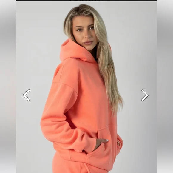 Comfrt Signature Hoodie in Coral - Picture 1 of 7
